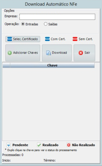 Configuração para download automático de NFe no Busca XML.