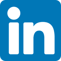 Logo do LinkedIn com as letras 'in' em branco e o fundo azul.
