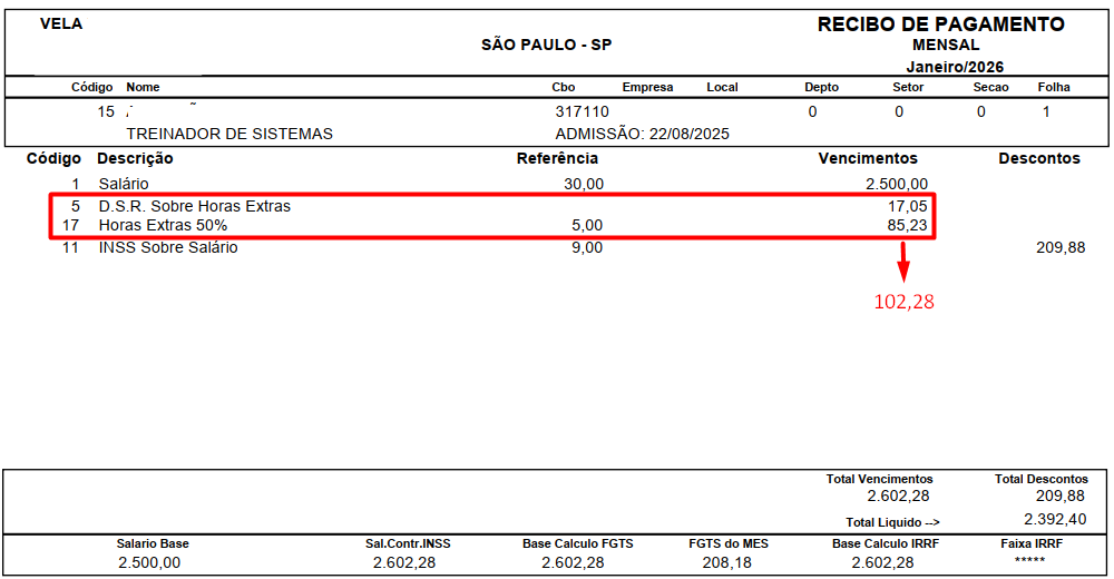 Menu lateral de Relatórios Mensais com a opção "Folha de Pagamento" selecionada para gerar documentos de conferência.