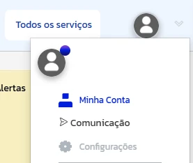 Tela inicial do Connectcont com o menu lateral Configurações e a opção Conexões em destaque.