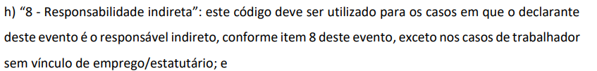 Esquema explicativo sobre a responsabilidade indireta no eSocial