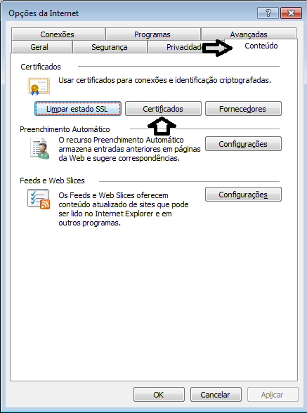 Gerenciamento de certificados