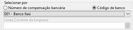 Selecionar por Código do Banco