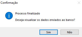 Botão Processar