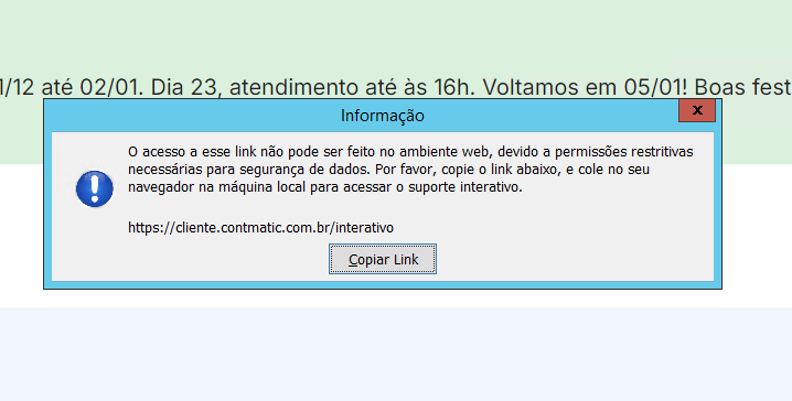 Opção Copiar Link.