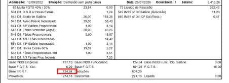 Folha complementar de janeiro de 2026