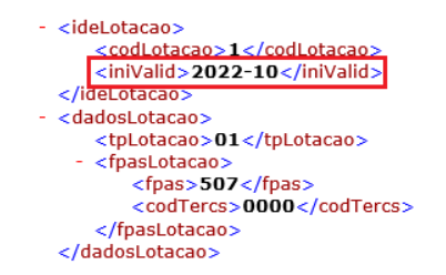 Gravação das configurações do eSocial