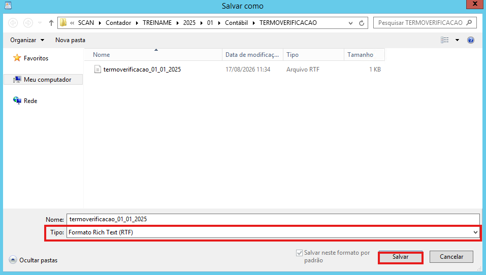 Modelo do Termo de Verificacao em formato RTF