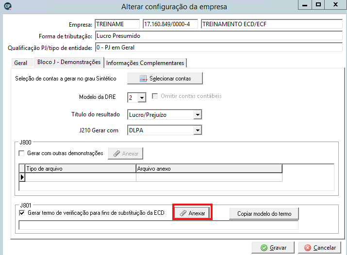 Anexar arquivo RTF no registro J801