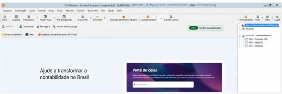 Opção Abrir o Sincronizador de Arquivos em Notificações.