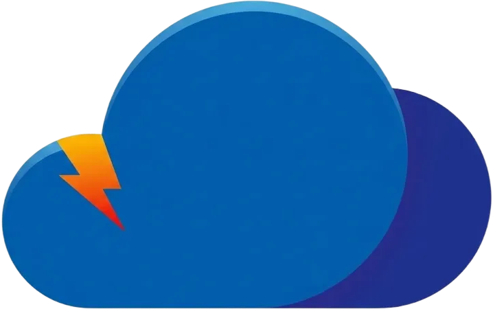 Ícone em formato de nuvem azul representando o produto Contmatic Nuvem.