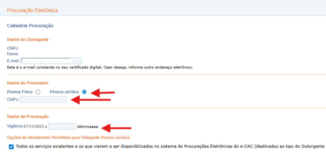 Habilitando perfil EFD-REINF-Geral