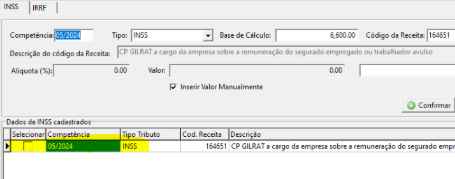 Exemplo de divergência de competência entre os eventos S-2500 e S-2501 gerando o erro 1386