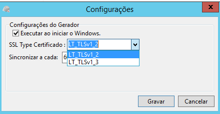 Configuração de protocolo TLS no Gerador EFD-Reinf