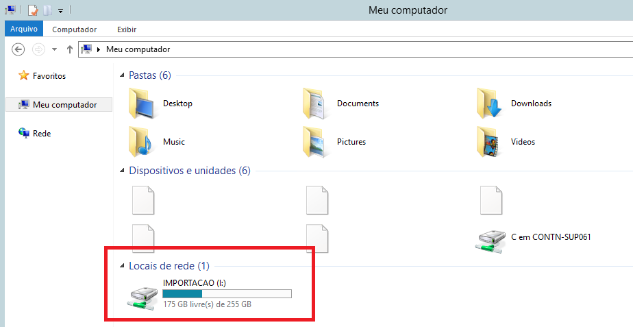 Menu de importação de arquivos para a Nuvem Contmatic