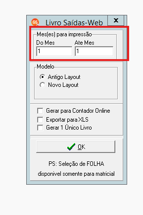Meses para impressão